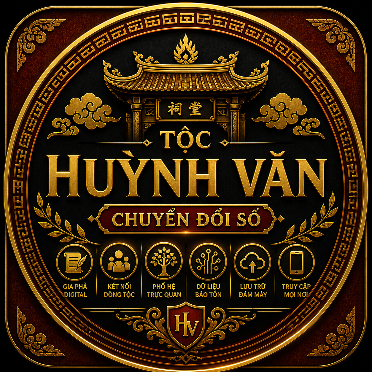 Logo Tộc Huỳnh Văn